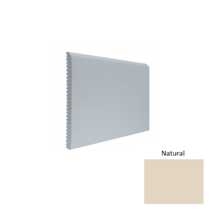 Contours #65 Vertical Natural Rubber Profiled Wall Base - Satin