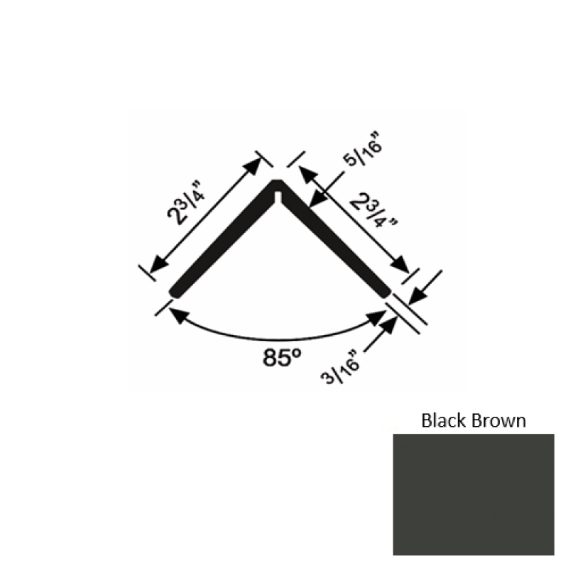 Solid 19Xtr Black Brown Rubber Corner Guard