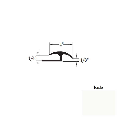 Johnsonite Icicle Vinyl Moulding / Trim
