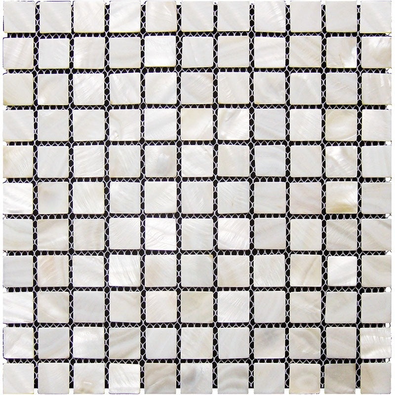 Shell Clearwater Shell Mosaic - 1" X 1" - Polished