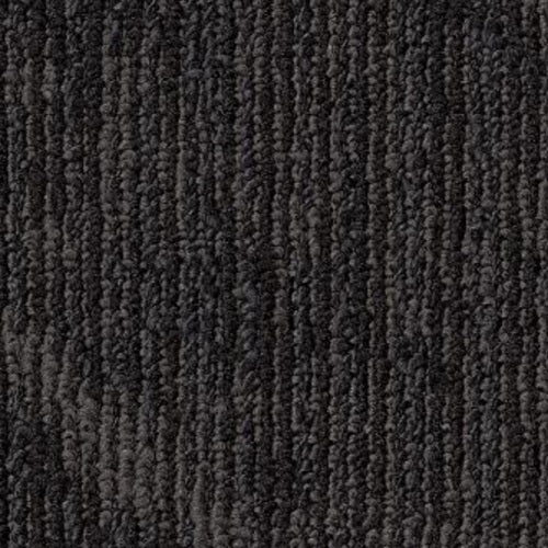 Inked Black Carbon Pattern Nylon Carpet Tile, 18" x 36"