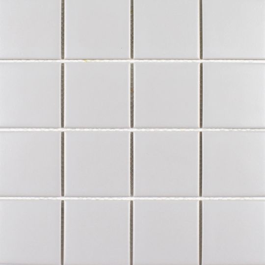 Gallery Light Grey Porcelain Mosaic 3" x 3" Textured