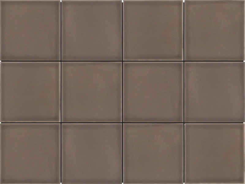 Kaze Taupe Ceramic Mosaic - 4" X 4" - Glossy