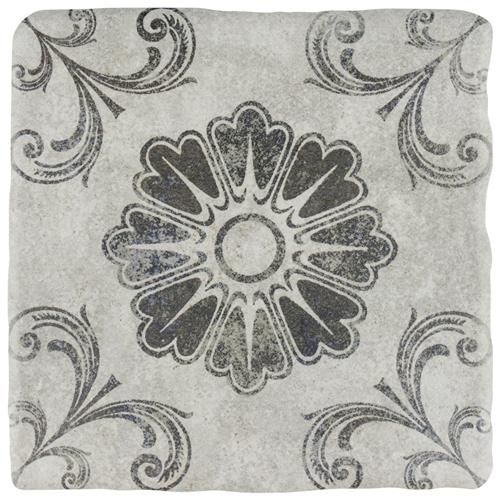Costa Cendra 6 Decor Fleur Ceramic Tile - Matte - 7 3/4" X 7 3/4"