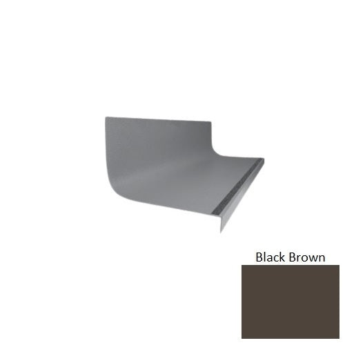 Flextones Black Brown Type 1975 With Flush Ribbed / Smooth Insert Distinct Designs Rubber - 20 3/8" X 72" Stair Tread - Hammered