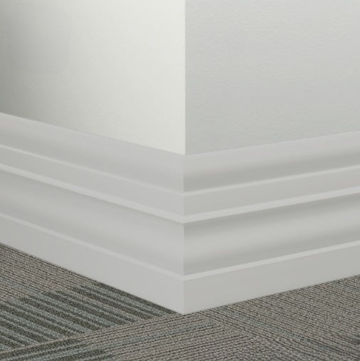 Johnsonite Vapor Grey Rubber Millwork Contoured Wall Base
