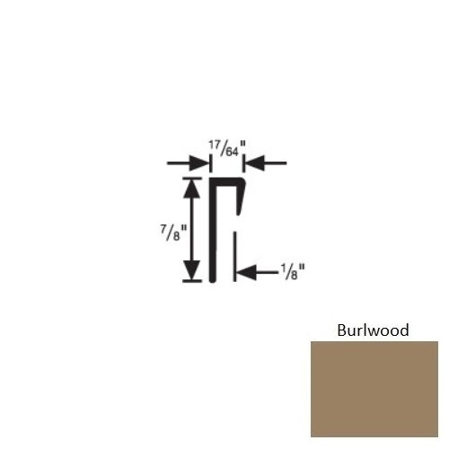 Flextones Burlwood Vinyl 197 Square Resilient Cove Cap