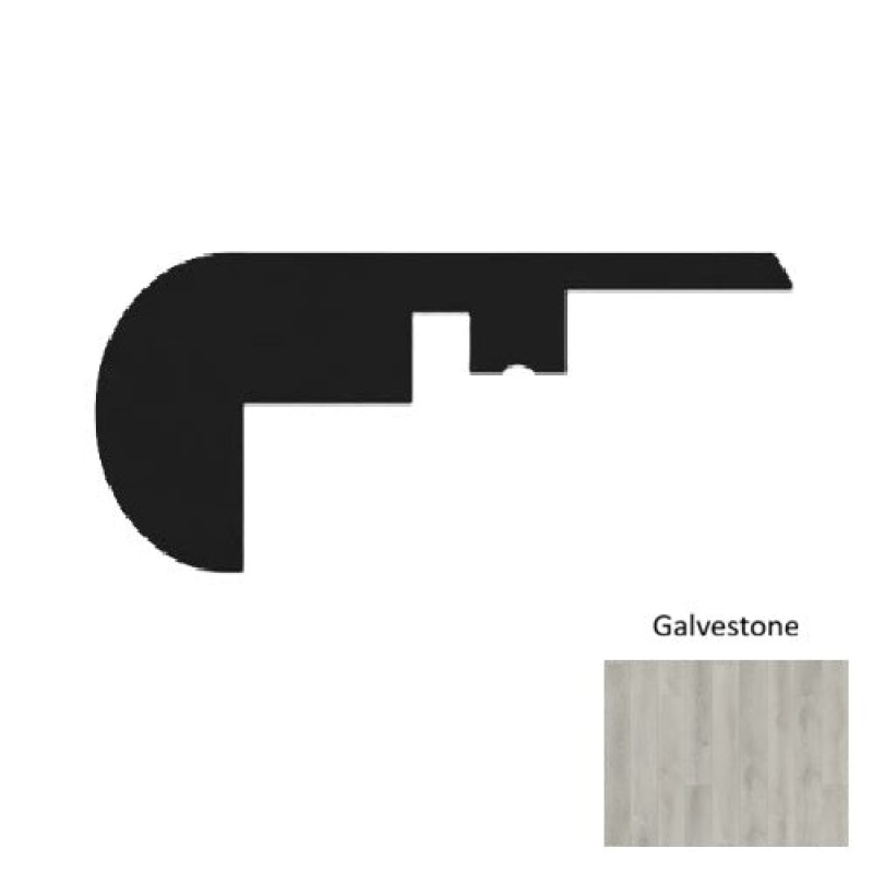 3020 Series Galvestone Luxury Vinyl Moulding / Trim - 94" Overlap Stair Nose - Embossed