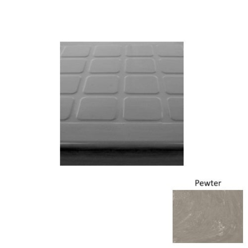 Marbleized 94 Pewter Raised Square Rubber (Sq) Stair Tread - Textured