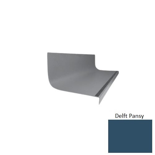 Flextones Delft Pansy Type 1975 With Flush Ribbed / Smooth Insert Distinct Designs Rubber - 20 3/8" X 72" Stair Tread - Hammered