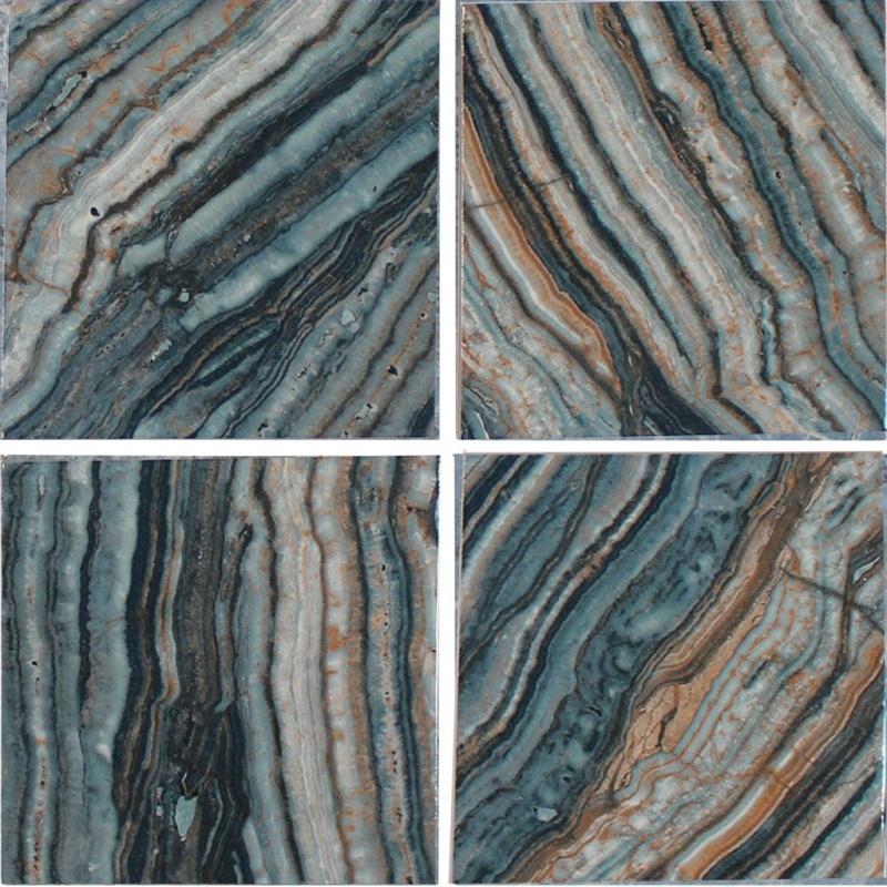 Aquatica Onyx Green Porcelain Tile - Semi Gloss - 6" X 6"