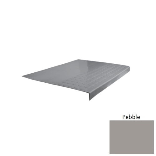 Flextones Pebble Type 701 Distinct Designs Rubber - 12" X 72" Stair Tread - Rgt Radial Ii Raised Disc Design