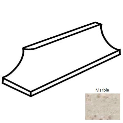 Keystones Unglazed Mosaic Marble Porcelain Floor & Wall Trim