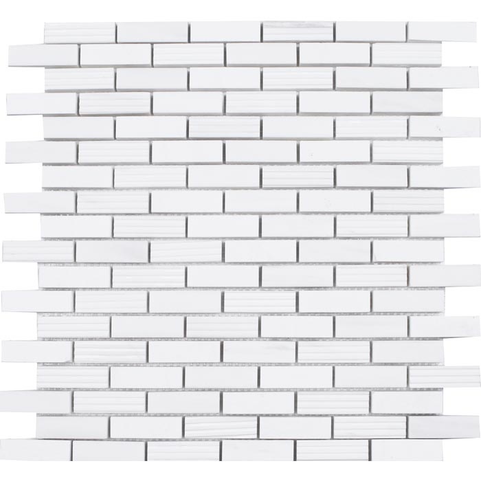 Metropolitan Contempo Dolomite Deco Natural Stone Mosaic - 5/8" X 2" Brick - Multi Finish