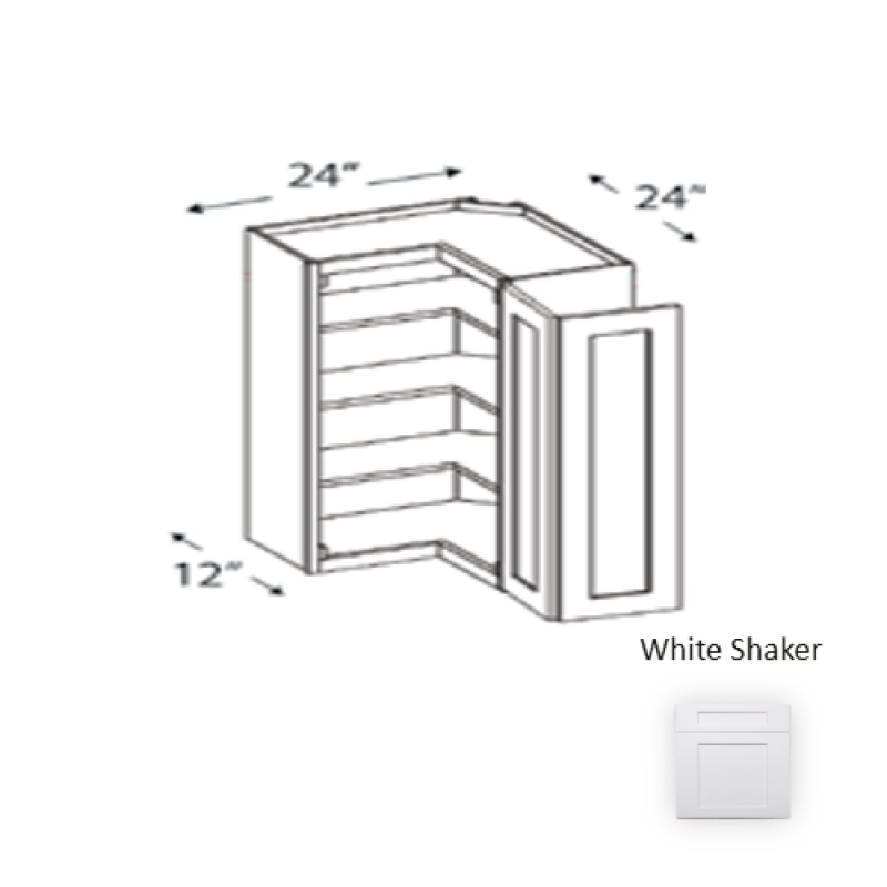 Framed Shaker Premium White Shaker Wood Wall Cabinet