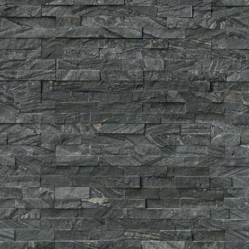 Rockmount Glacial Black Marble Ledgestone Panel