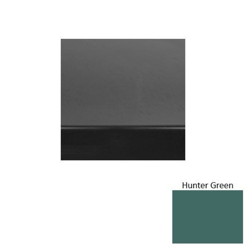Roppe Solid Hunter Green Rubber Stair Tread, Smooth