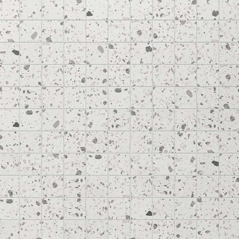 Poke Cloud Flecks Porcelain Mosaic - 3" X 3" - Matte