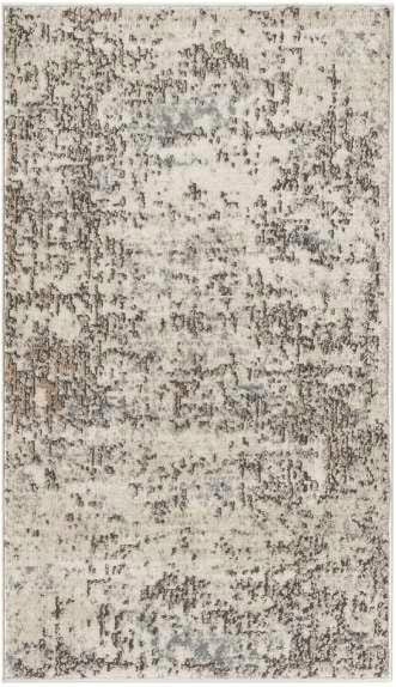 Quarry Ivory Beige Qua17 Polypropylene & Polyester Contemporary Area Rug - 2 Ft X 4 Ft - Ivory Beige