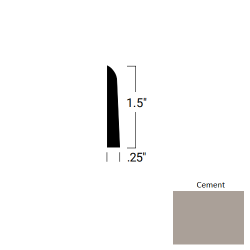 Johnsonite Cement Rubber Moulding / Trim