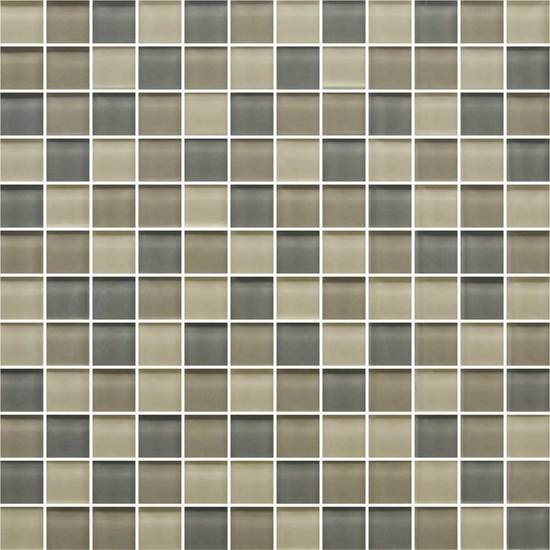 Color Appeal Sand Storm Glass Mosaic - 1" X 1" - Glossy
