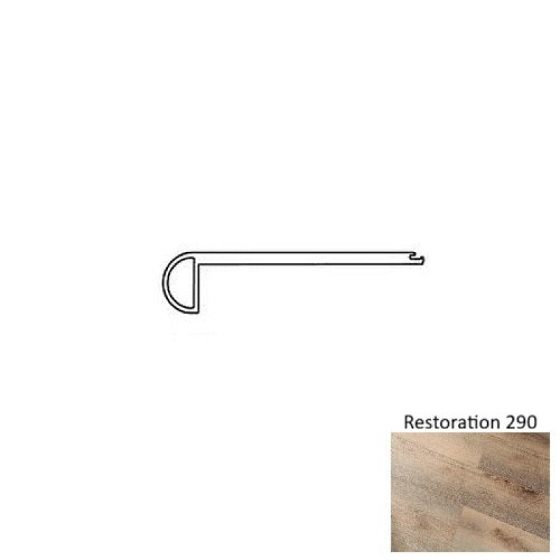 Restoration 290 Luxury Vinyl Moulding / Trim - 4.5" X 94.48" Flush Stair Nose - Urethane