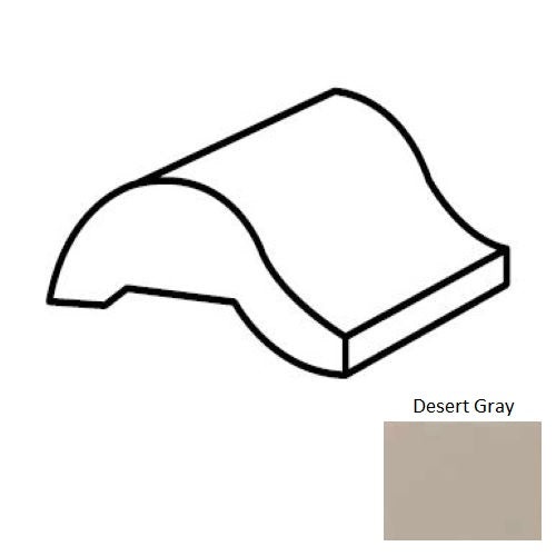 Keystones Unglazed Mosaic Desert Gray Porcelain Floor Trim