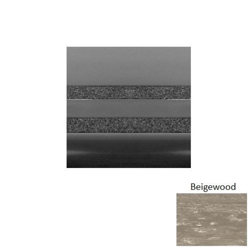 Marbleized 51 Beige Wood Smooth Rubber Stair Tread