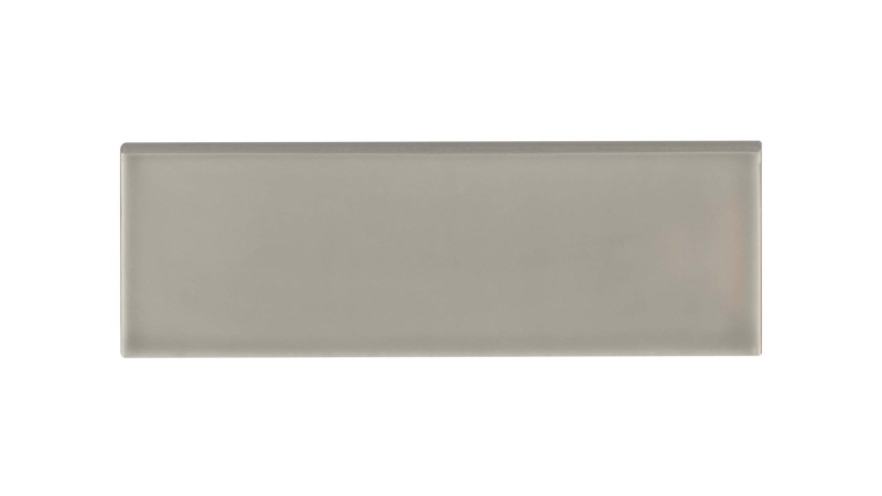 Grace Grigio Ceramic Wall Trim - 4" x 12" Surface Bullnose - Glossy