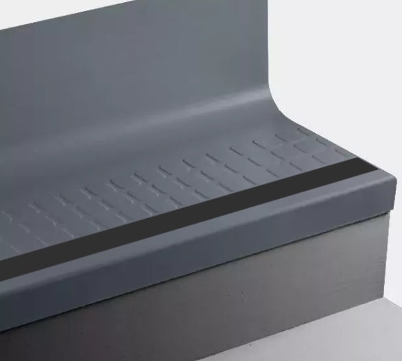 Navy Blue Raised Square Rubber Moulding / Trim Stair Tread