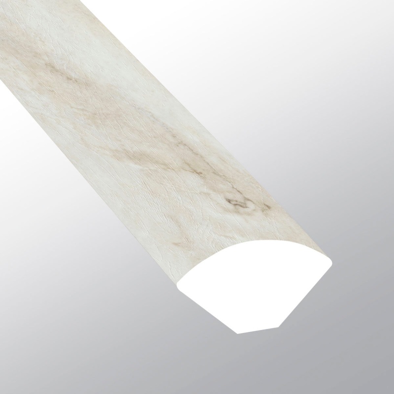 Xl Trecento Quarzo Taj Luxury Vinyl Moulding / Trim - 0.64" X 94" Quarter Round - Low Gloss