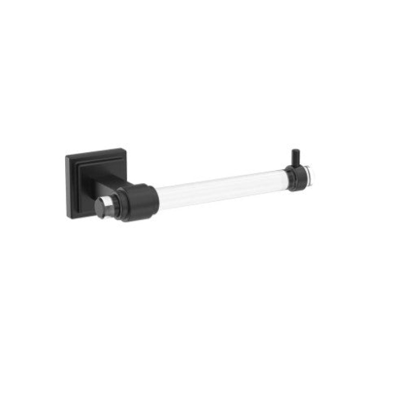 Glacio Zinc & Acrylic Single Post Toilet Paper Holder