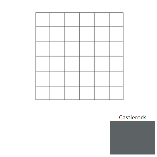 Keystones Unglazed Mosaic Castlerock Porcelain Mosaic - 2" X 2" - Matte