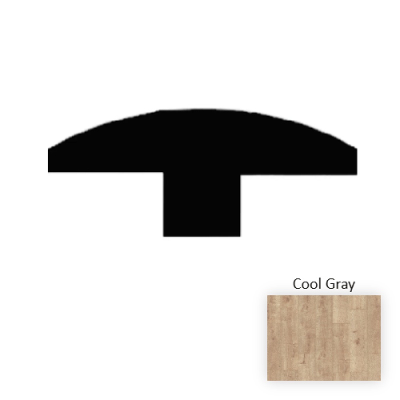 Black Forest Moonlight Cool Gray Laminate Wood Moulding / Trim - 94.49" T Molding - Embossed