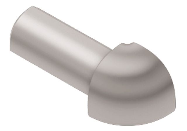 Rondec 90 Degree Outside Corner Metal Tile Edging Trim - Classic Grey Color Coated Aluminum