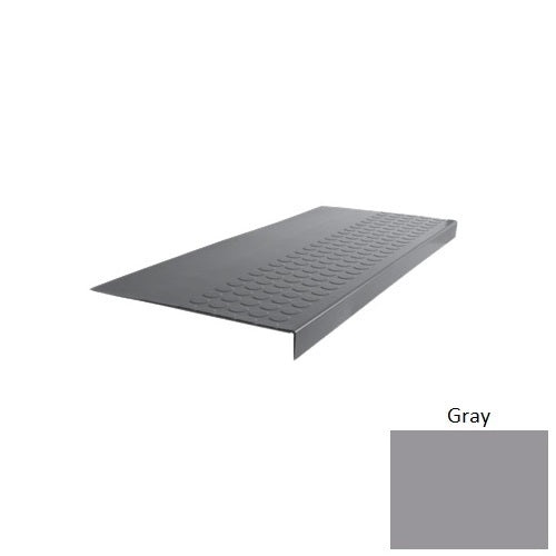 Flextones Gray Type 701E Rubber Stair Tread, 15" x 72"