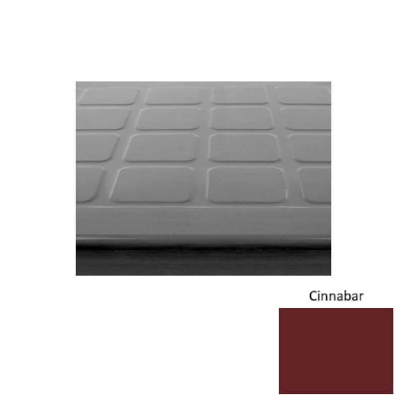 Solid 94 Cinnabar Textured Rubber Stair Tread