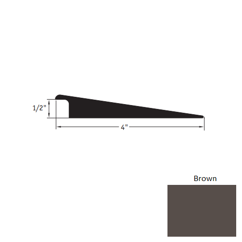 Johnsonite Brown Vinyl Moulding / Trim