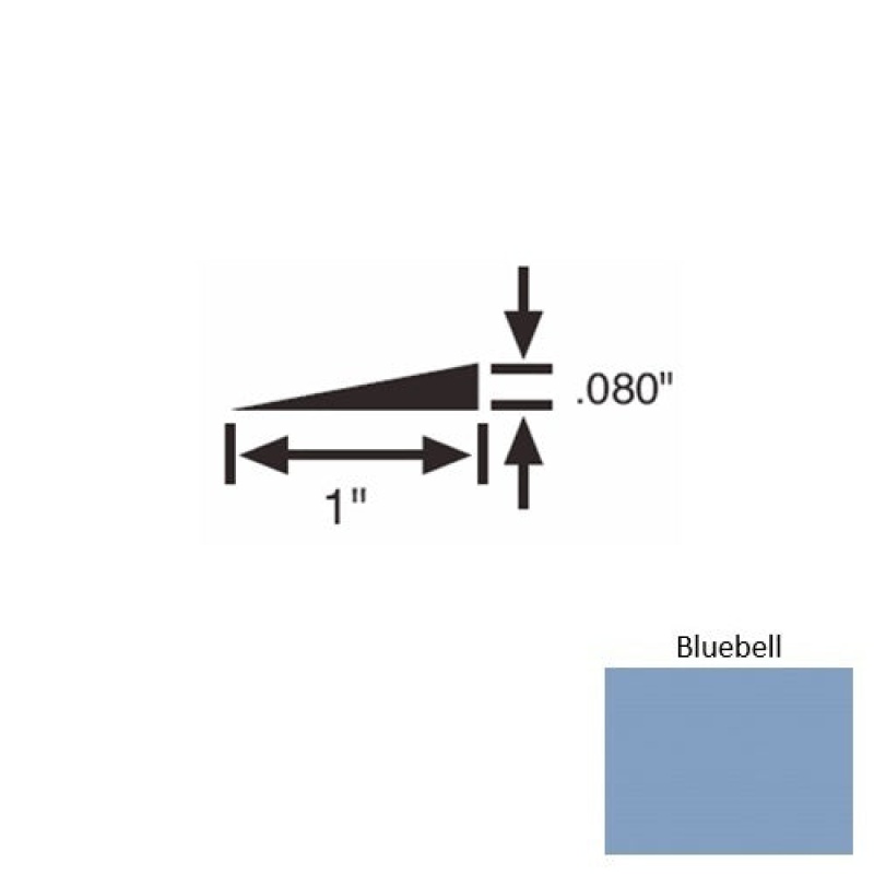 Solid 21 Bluebell Rubber Reducer Strip
