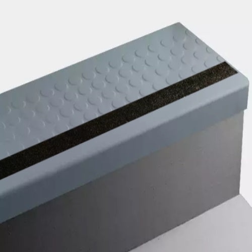 Johnsonite Windsor Blue Raised Round Rubber Moulding / Trim