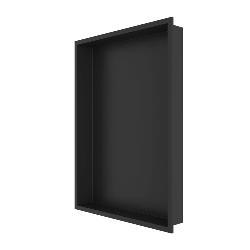 Matte Black Stainless Steel Shower Niche - 31" X 22" - Matte Black