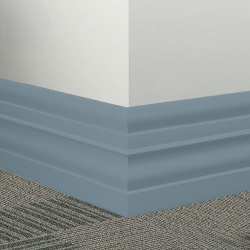 Johnsonite Windsor Blue Rubber Millwork Contoured Wall Base