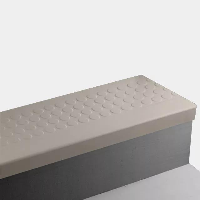 Johnsonite Shoreline Raised Round Rubber Moulding / Trim – 12 1/4" x 54"