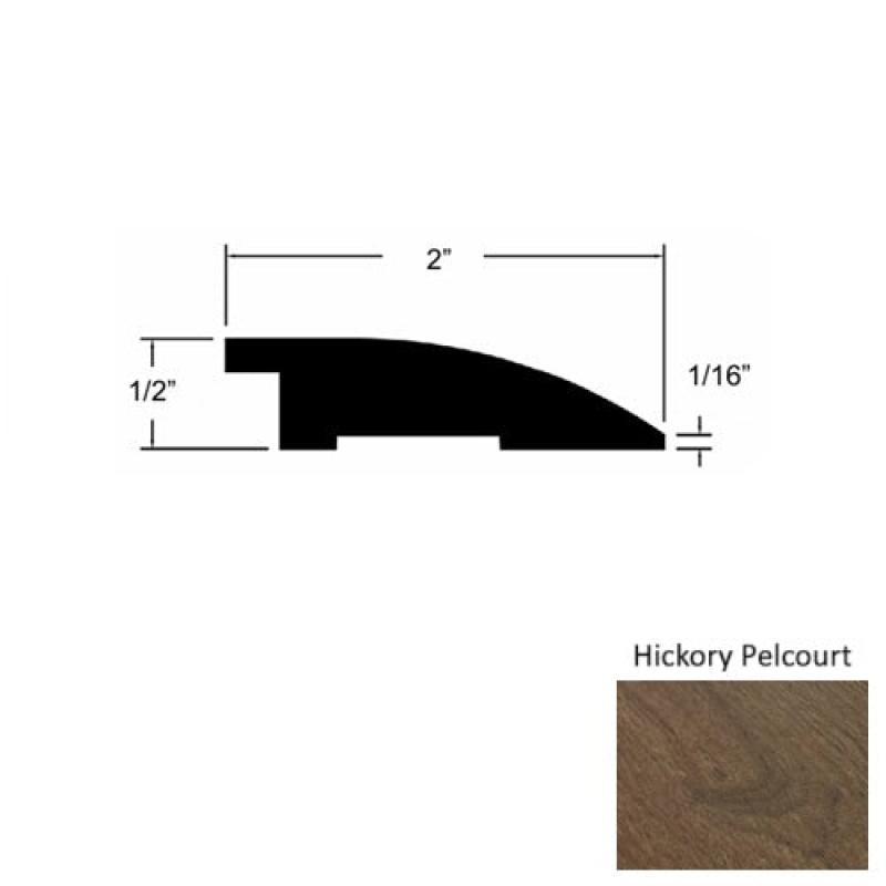 Provence Ii Hickory Pelcourt Hardwood Moulding / Trim - 2" X 78" Reducer - Urethane
