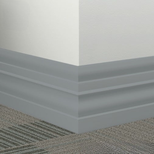 Johnsonite Iron Mountain Rubber Millwork Contoured Wall Base - 6" X 96" X 1/4" Attache - Millwork Contoured Wall Base