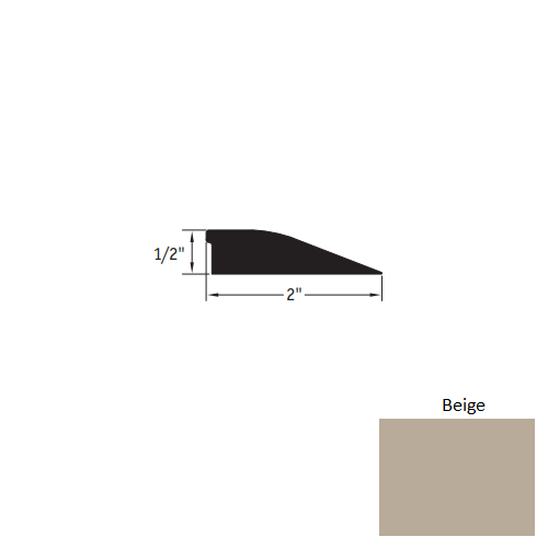 Johnsonite Beige Vinyl Carpet Reducer Trim