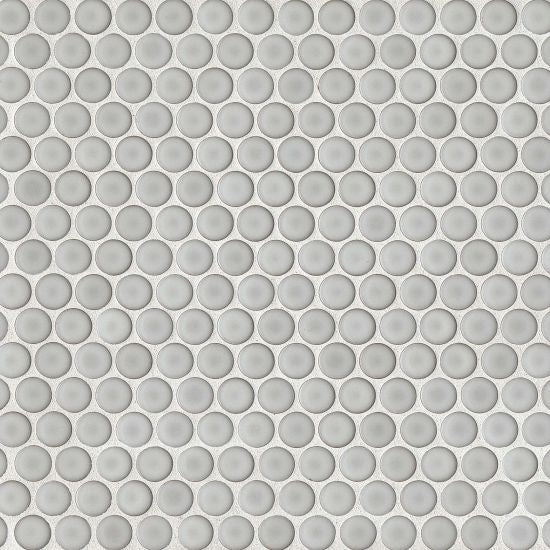 360 Dove Gray Porcelain Mosaic - 3/4" x 3/4" Penny Round