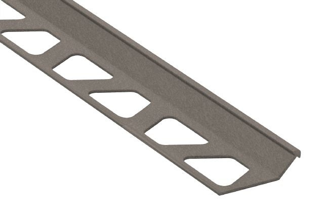 Finec Metal Tile Edging Trim - Stone Grey Textured Color Coated Aluminum