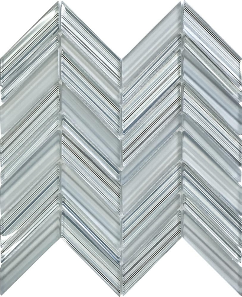 Iceland Alda Glass Mosaic - Chevron - Glossy & Matte