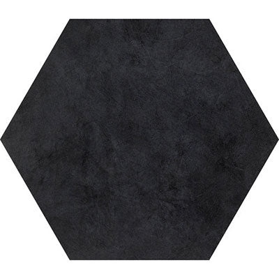 Bee Hive Black Porcelain Tile - Matte - 20" X 24" Hexagon